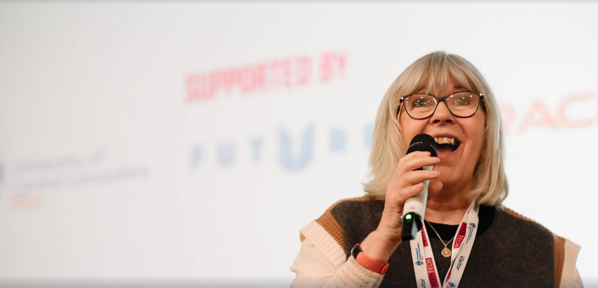 TeenTech founder and CEO and former Tomorrow’s World TV presenter Maggie Philbin delivers an inspirational welcome at the recent 2024 TeenTech Lancashire Festival