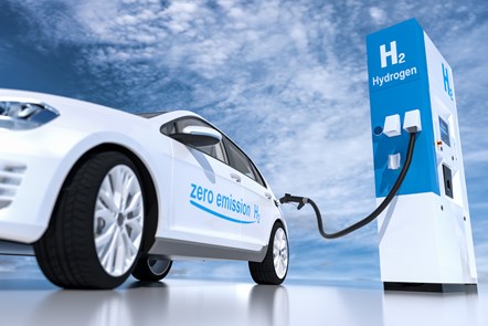 A hydrogen powered car.