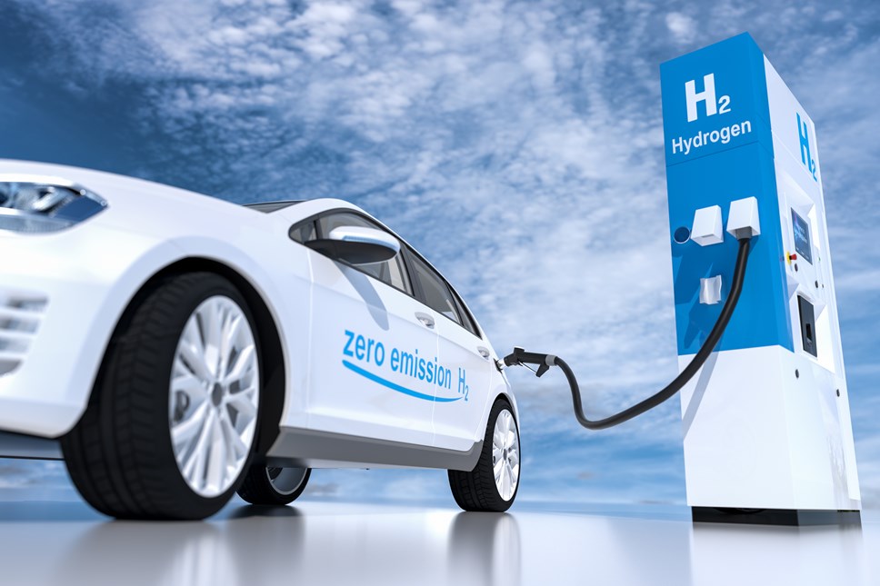 A hydrogen powered car.