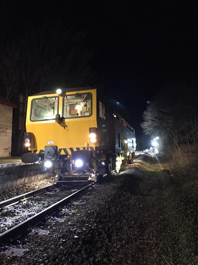 Tamping train at Yetminster