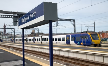 Northern train at Blackpool North