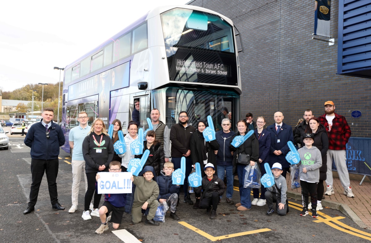 Arriving at the stadium