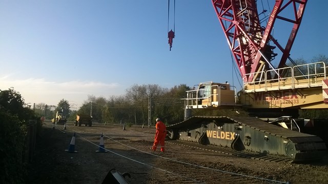 Bridging the gap: a step closer to better train services in Tottenham and Edmonton: Lea.Valley.Project.Crane.