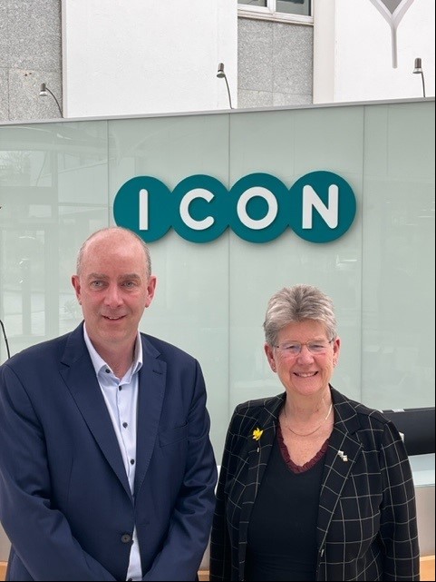 Minister for Social Justice and Chief Whip Jane Hutt with ICON Chief ...