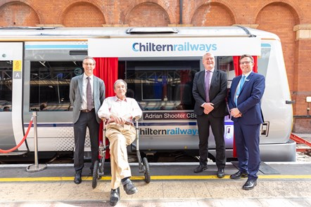 Adrian Shooter CBE with former and current Chiltern Managing Directors: Rob Brighouse, Steve Murphy and Richard Allan.