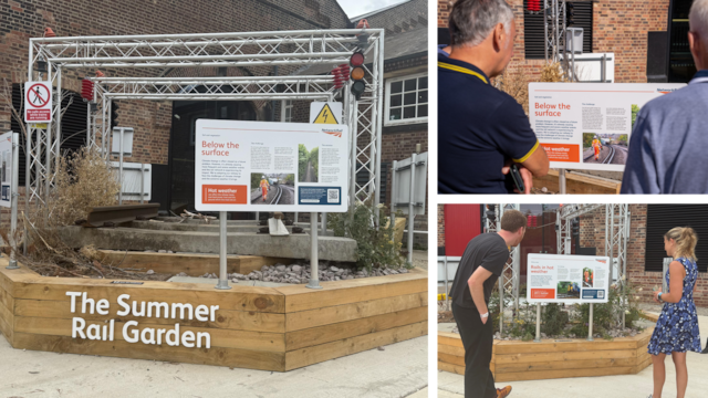 Network Rail and the National Railway Museum join forces to highlight challenges hot weather poses to train travel: Summer garden at NRM 3