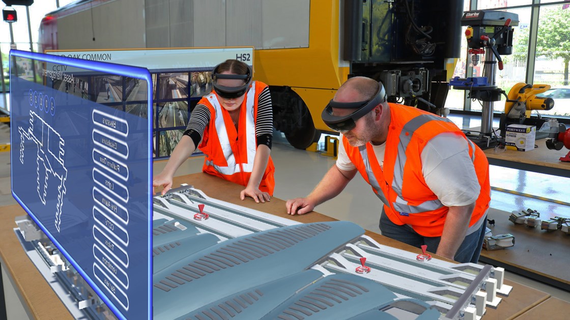 Virtual reality-assisted learning: Virtual reality environment in use as a learning aide for building maintenance.