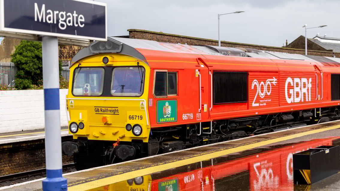 Over a thousand people visit Inspiration train over two days at Margate station: Class 66 locomotive leads 'Inspiration' exhibition train at Margate station
