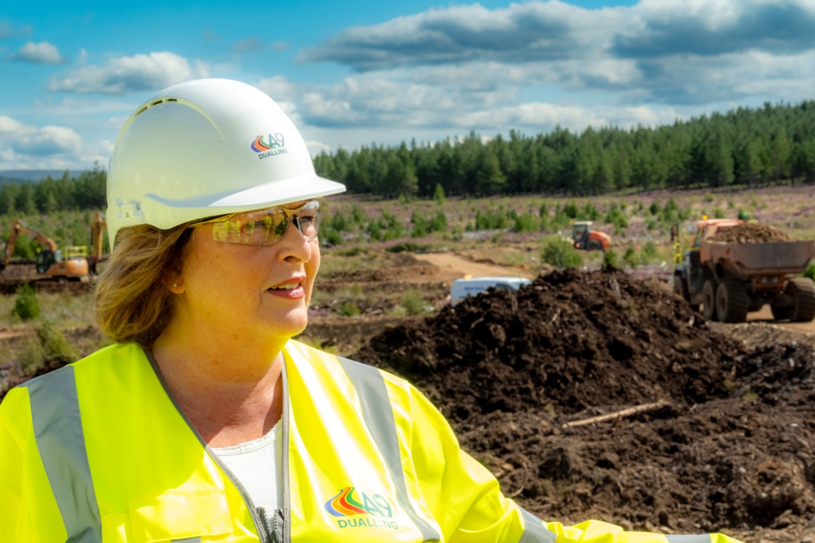  Tomatin to Moy - Cabinet Secretary visits site in August-2
