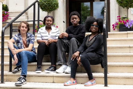 Chief Discovery Officers, from left, Tam, Teayanna, Cruz and Sidra