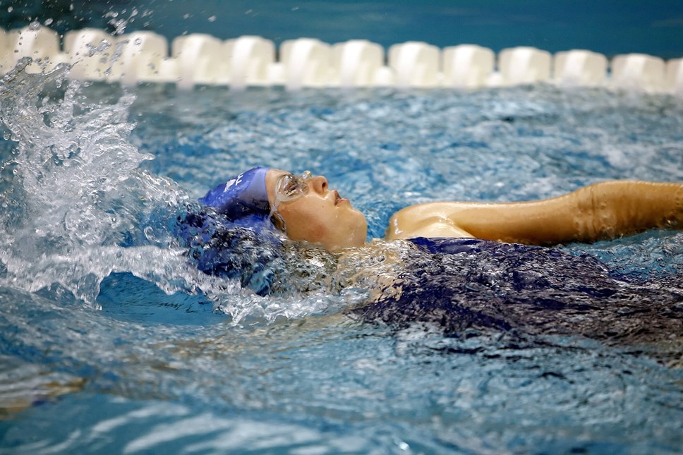 Woman swimming