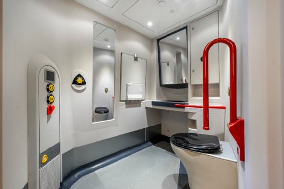 Accessible toilet onboard the Class 897 fleet