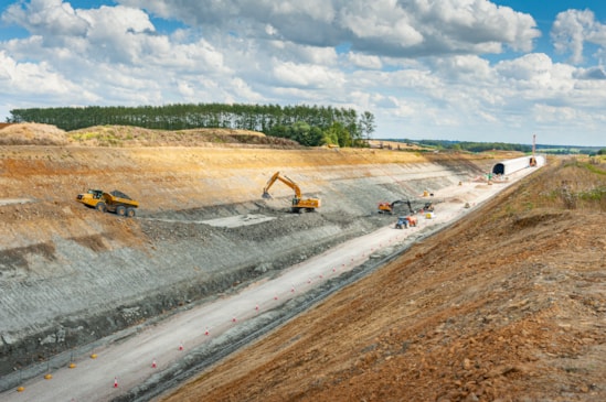 Excavation to allow for the construction of the Chipping Warden green tunnel August 2023