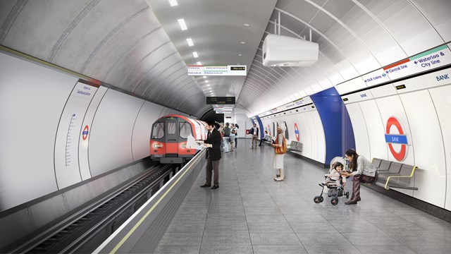 TfL Image - CGI of Bank Station Capacity Upgrade
