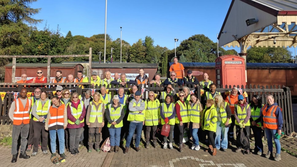 Volunteers at the event in Rawtenstall