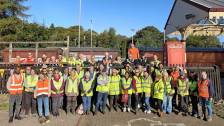 Volunteers at the event in Rawtenstall