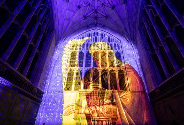 luxmuralis Winchester Cathedral The Storytellersepic art projection art cathedral light show 17  smv
