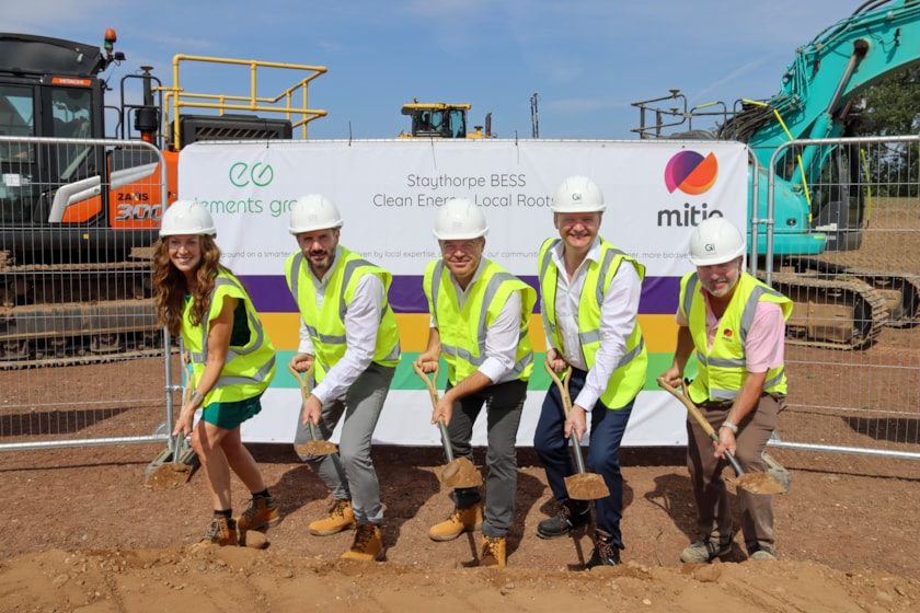 Mitie and Elements Green break ground at Staythorpe BESS to support a cleaner Britain