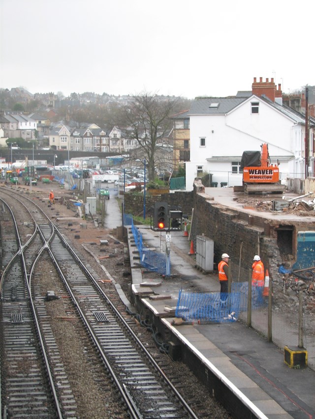 NEW PLATFORM FOR NEWPORT STATION: Platform 4