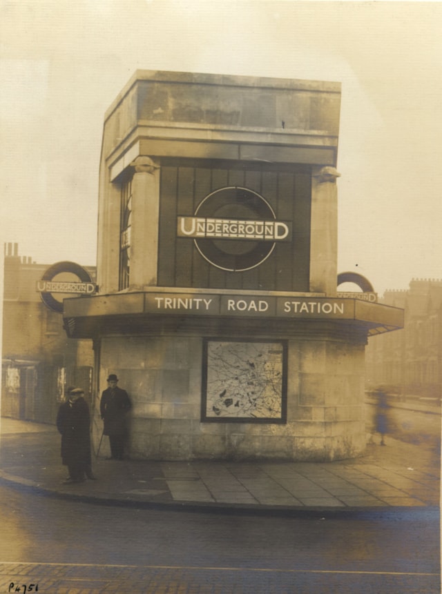 Underground Group photo of Tooting Bec (then Trinity Road) station in December 1926 ©TfL from the London Transport Museum collection