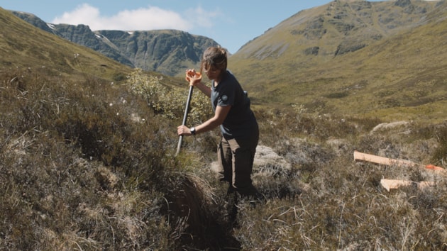 Peatland restoration underway at Creag Meagaidh NNR ©Peatland ACTION
