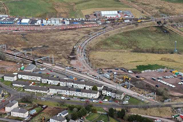 Carstairs Junction fully reopened: South Jn Renewal 090323