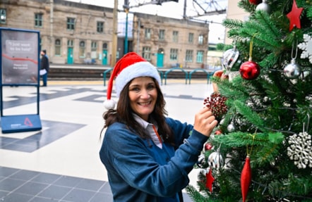 Diane Forrester (Avanti West Coast Customer Service Assistant) is joining colleagues at Carlisle station to host a Christmas Fayre in aid of The Salvation Army.