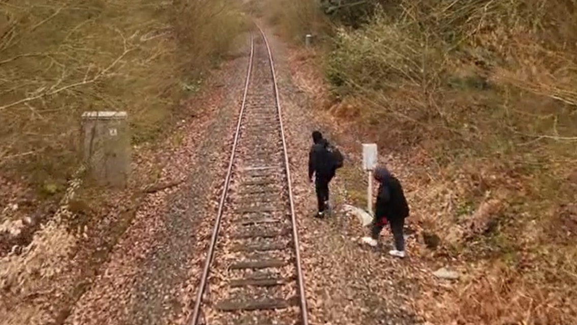 Trespassers on the railway in the North West cost nearly £6m last year: A trespass example on a disuses railway