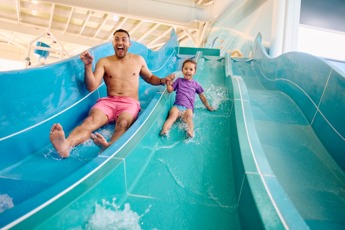 Indoor slide at Primrose Valley