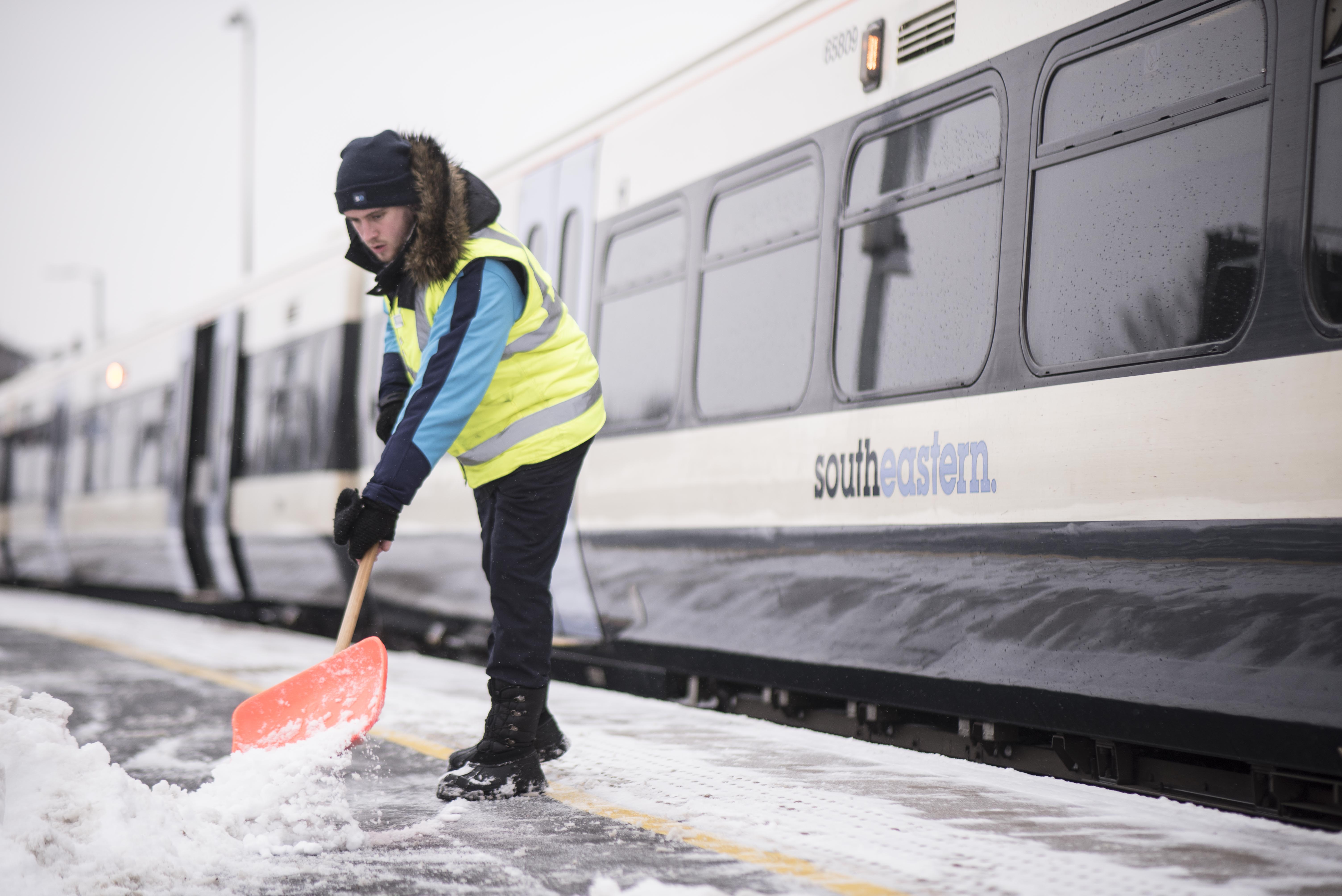 Freezing weather means some railway lines in Kent will stay closed