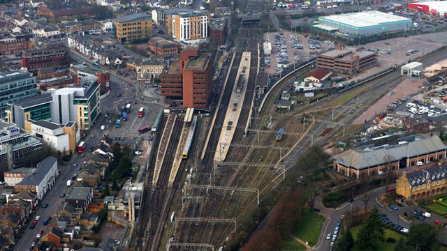 Abbey Line speed limits means timetable changes for passengers: Watford Junction Abbey Line aerial shot