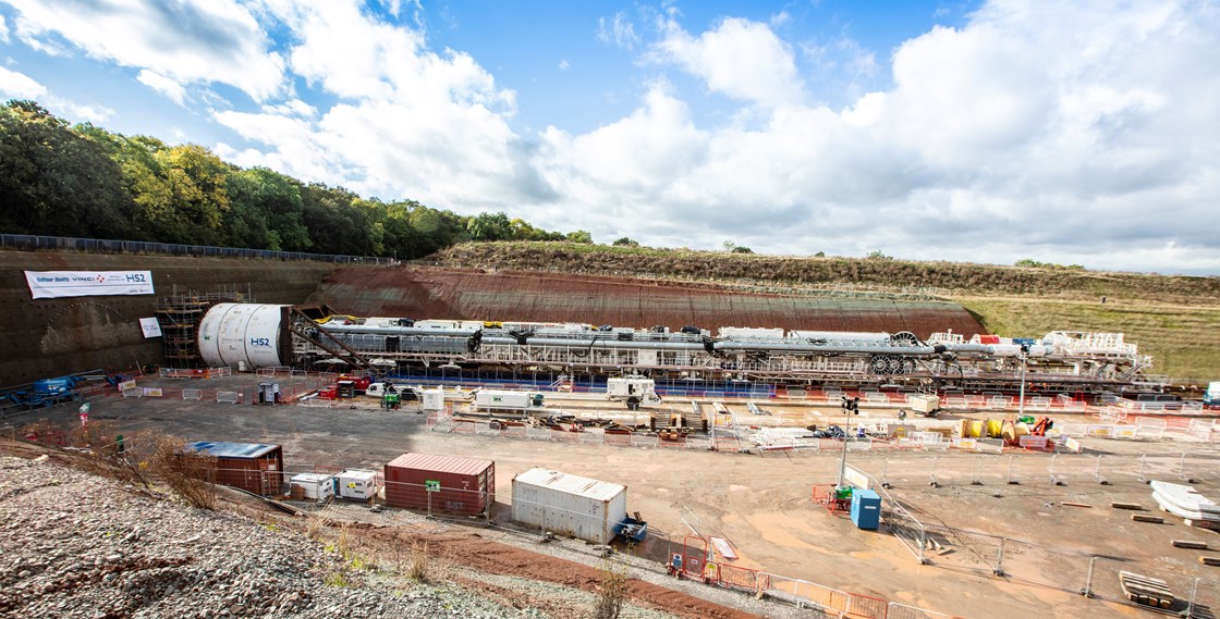 The Long Itchington Wood Tunnel Tunnel Boring Machine