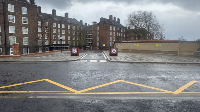 Job done in Hackney: roads reopened and bridge replacement complete: The completed bridge - looking towards Bodney Road from Downs Park Road