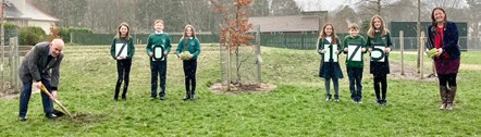 Milne's Primary School tree planting