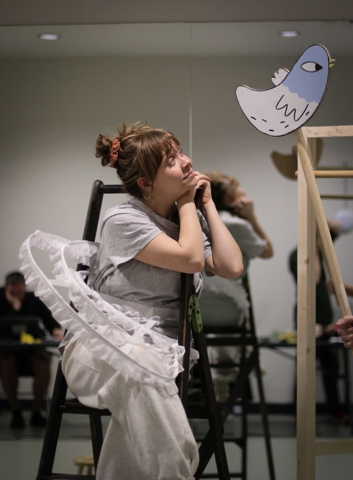 Leeds Storytelling Festival 2026 6: Wrongsemble Rehearsal. Photo by Antony Jones.