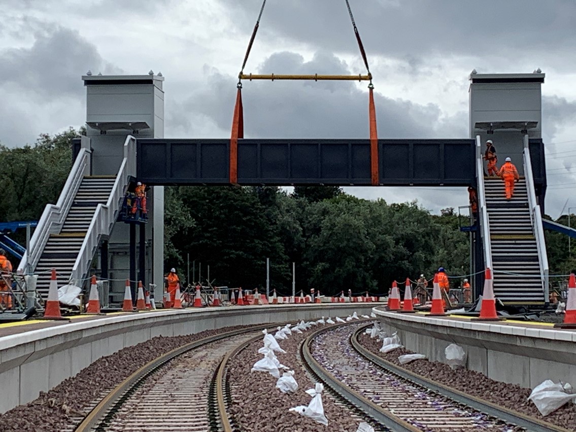 CB bridge deck installed