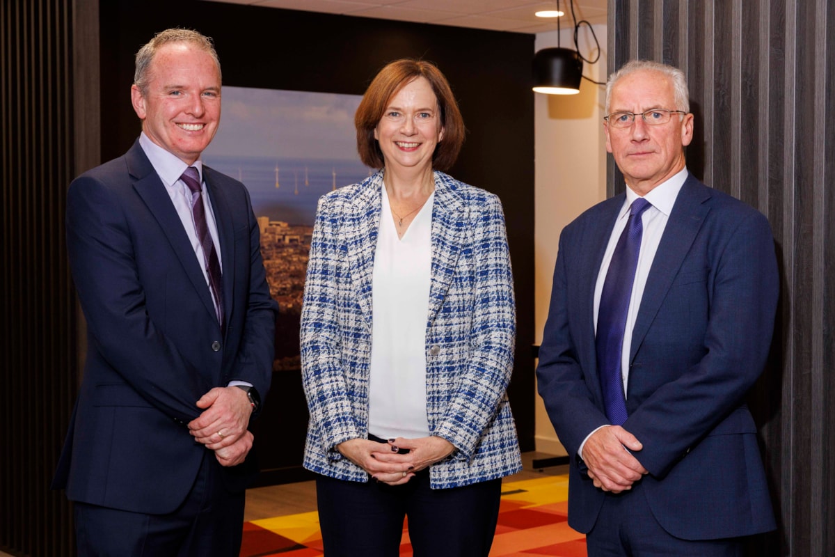ETZ MoU signing1 (l-r) SE Chief Executive Adrian Gillespie, ETZ Chief Executive Maggie McGinlay and ETZ Vice Chair Trevor Garlick