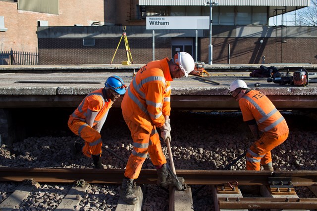 Network Rail working to improve railway at Witham