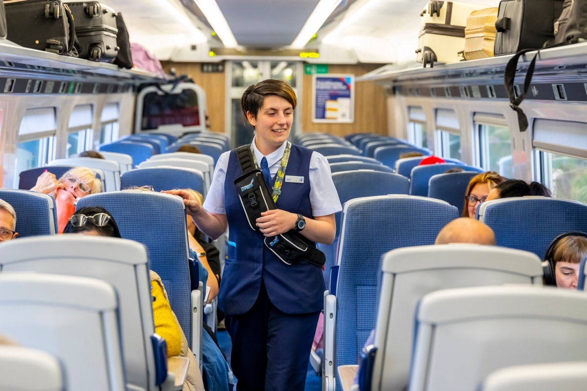 TPT colleague on a train