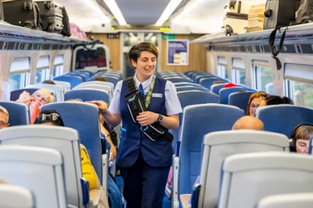 TPT colleague on a train
