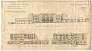 Richmond station front elevation designs - National Railway Museum Archives, York: Original drawings for the front elevation of Richmond station. Please credit the National Railway Museum Archives, York.