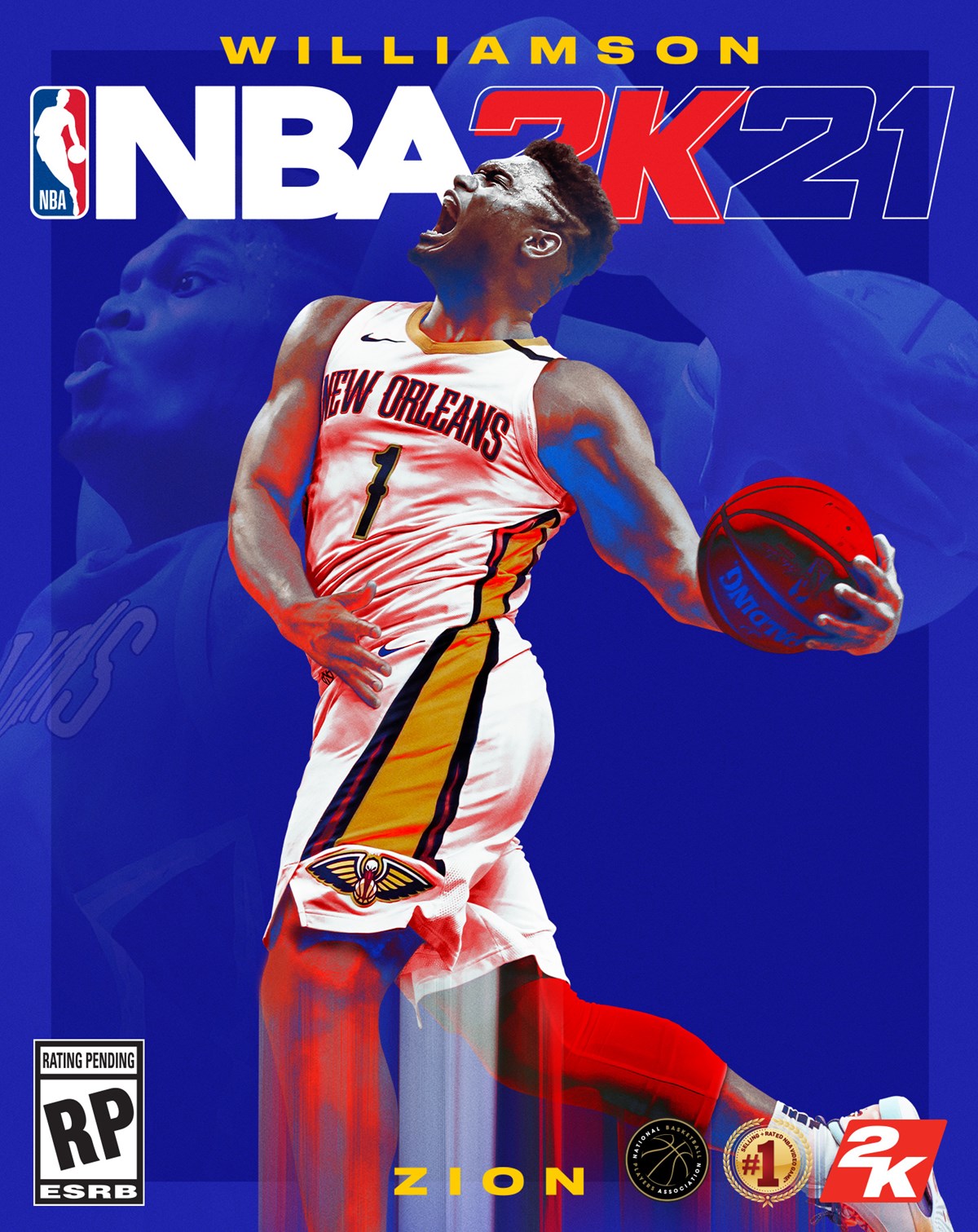 NBA 2K21 - NG Cover - Zion Williamson - Vertical (ESRB)