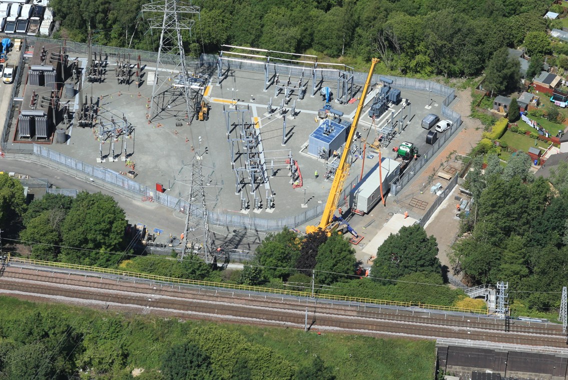 Ferguslie FS aerial 4 rear - Credit Network Rail Air Ops Team