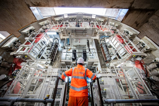 TBM Karen being assembled in the Old Oak Common station box: Monday 2nd December 2024
Old Oak Common station box