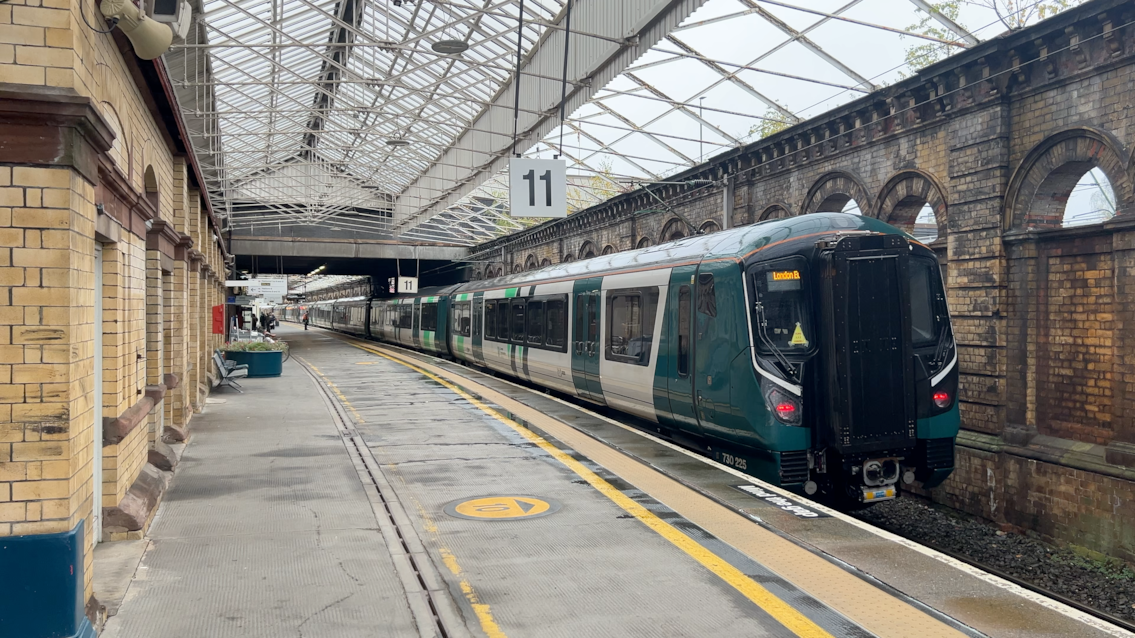 A West Midlands Railway train departing from Crewe Station October 2026