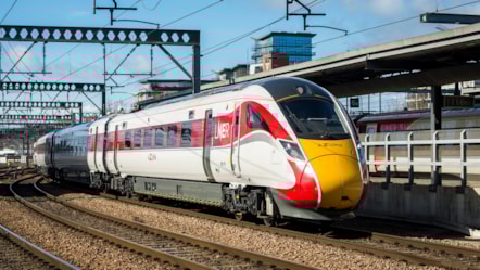 An LNER Azuma at Leeds station, LNER