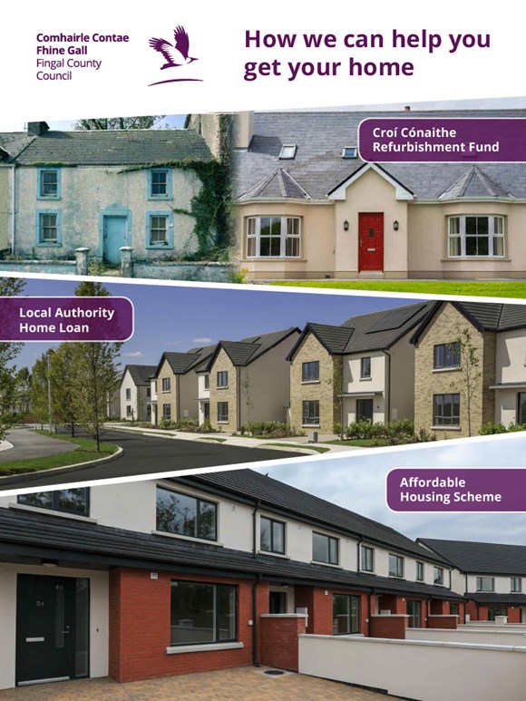 Fingal County Council Launches Series of Housing Information Events to Help Residents Who Wish to Make their Homes in Fingal: Fingal 1.5mtrx2mtr banner HOW we HELPv21024 1