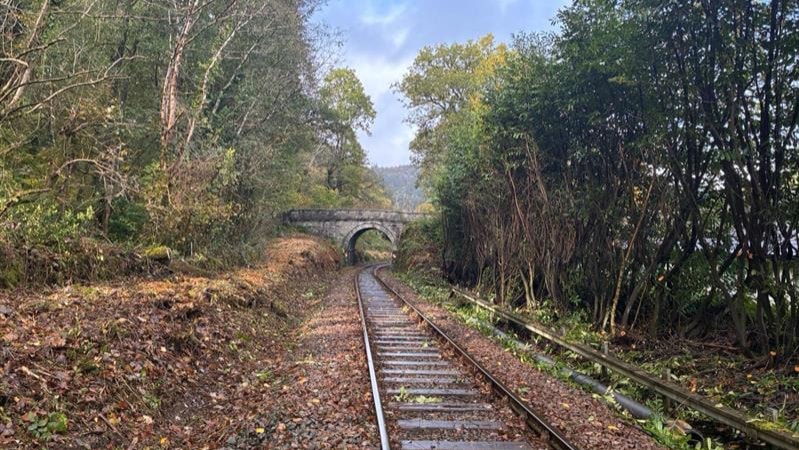 £1.4m upgrade complete: Conwy Valley line reopens after major resilience work: Conwy Valley line deveg Oct2025 - 1