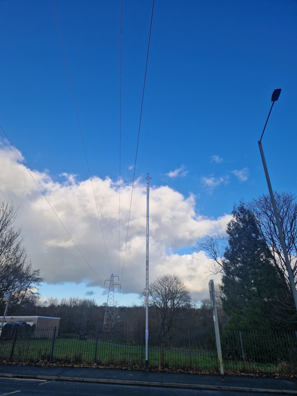 Steel mast in Burnley