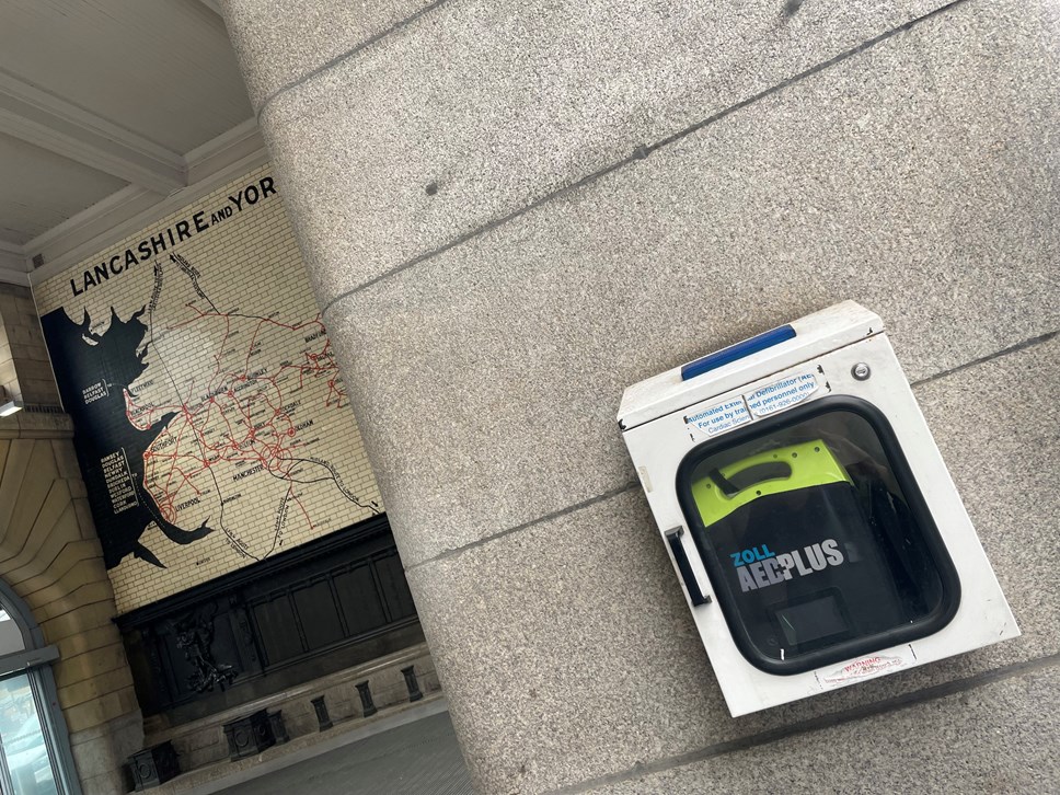 Defib at Manchester Victoria